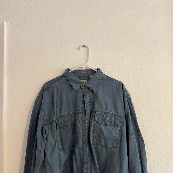 Redhead Brand blue Button down long sleeve Shirt Men's XXL - Picture 2 of 6